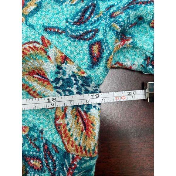 NWT Maurices Wrap Tie Peplum Floral Short Sleeve Blouse Size Medium - Picture 9 of 9